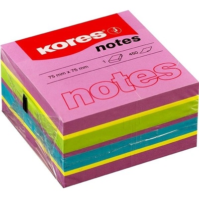 Kores Samolepicí bloček Kores Cubo Spring - 75 x 75 mm / 450 lístků 67083