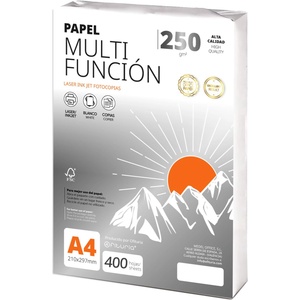 OFITURIA Copy Paper A4 250g/m2 400 Sheets Multipurpose Paper for Laser and Inkjet Printers Copier Office Supplies School Supplies Pack of 400 Sheets 250g - COM0574 (COM0574)