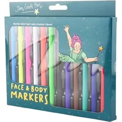 Robetoy Детски Водоустойчиви маркери в ярки цветове за рисуване върху лице и тяло