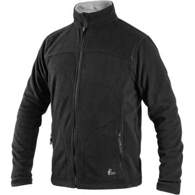CXS mikina GRANDBY fleece pánska čierna