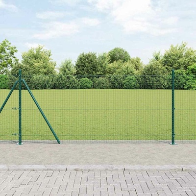 vidaXL Svařovaná drátěná plotina s betonovou základnou 50 x 0,8 m