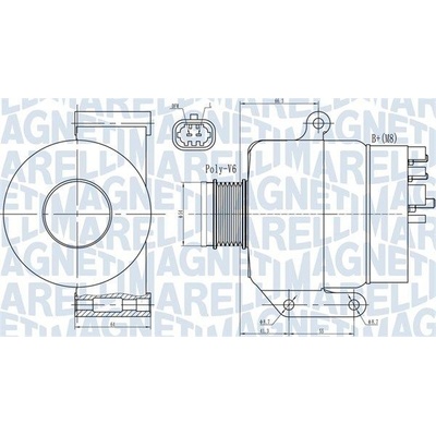 Generátor MAGNETI MARELLI 063731987010