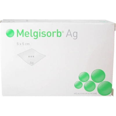 Melgisorb Ag Krytí alginátové 5 x 5cm 10 ks