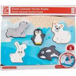 Hape Дървен пъзел, Hape, Пипни и разпознай, Полярни животни (H1620)