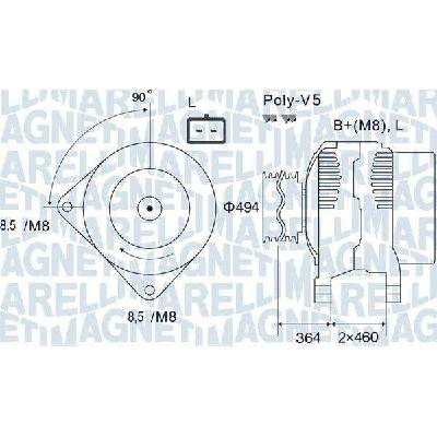 Generátor MAGNETI MARELLI 063731645010
