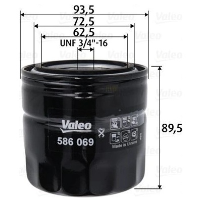 Olejový filter VALEO 586069
