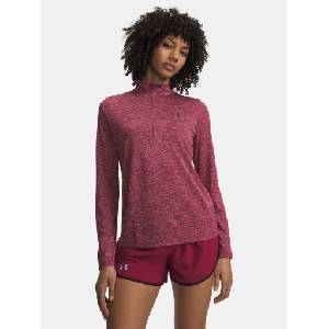 Under Armour Дамска тениска Under Armour Tech 1/2 Zip- Twist Under Armour | Cherven | ЖЕНИ | XS
