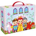 Tooky Toy Приказен замък с дървени фигури в куфар - Tooky Toy