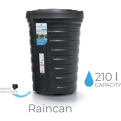 PROSPERPLAST RAINCAN černý IDRA210 210 l – Zboží Dáma