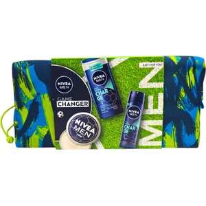 Nivea подаръчен комплект, Мъжки, Несесер, 3 продукта, Game changer