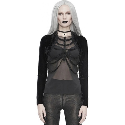 Devil fashion tričko dámske s dlhým rukávom top ETT024