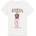 GUESS Бяла тениска за момиче с цветно мече и черен надпис Guess