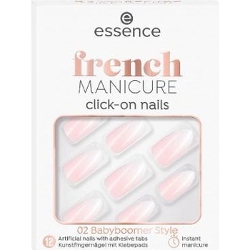 Essence French Manicure Click & Go Nails umělé nehty 02 Babyboomer Style 12 ks