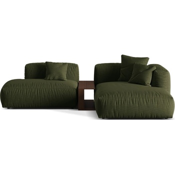 Micadoni Зелен модулен ъглов диван (десен ъгъл) Martina - Micadoni Home (MIC_SET1R_169_F1_MARTINA6)