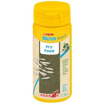 Sera Nature Micron - Фина прахообразна храна за осигуряване на растежа на новоизлюпени хайверни рибки 50 мл. / 25 гр