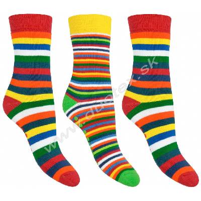 SOCKS4FUN Zimné ponožky W 3134 pruhy 6 k.6