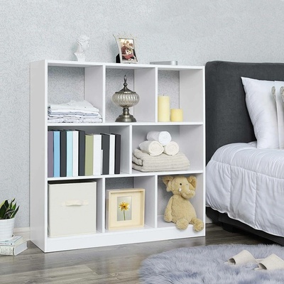 Vasagle Bílá knihovna LBC52WT 97x30x100 cm