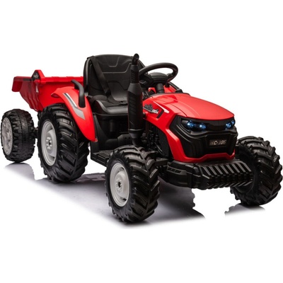LEAN CARS HC-306 Traktor Na Baterie S Přívěsem červená