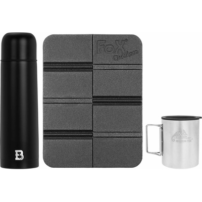 Badger termoska Outdoor Liquid 750 ml + termohrnek + podložka MFH sada