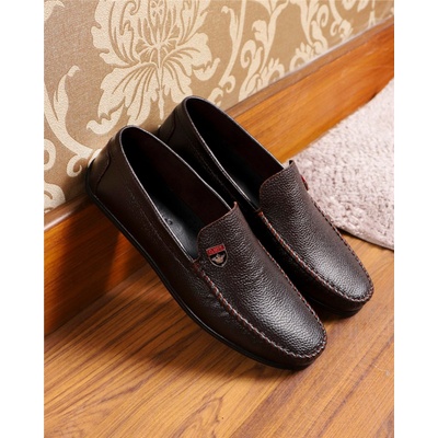 GERARDINO Мъжки обувки от естествена кожа - Кафяви 3002 (1022_Кафяво)