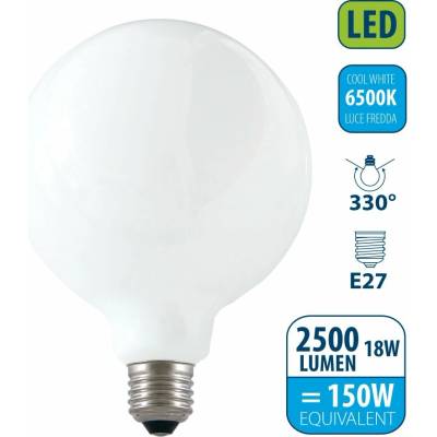 Velamp OPAL FILAMENT žiarovka 18W, E27, 6500K