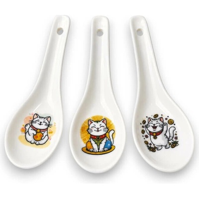 Emro Aziatica Japonská lyžica Maneki Neko rôzne motívy 6007098 1 ks
