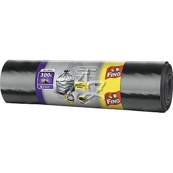 Fino pytle do koše LDPE 6ks 300l 70µm Černé
