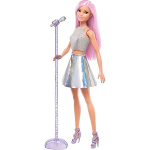 Barbie Кукла Mattel Barbie - Поп звезда с микрофон със стойка (JCW42)