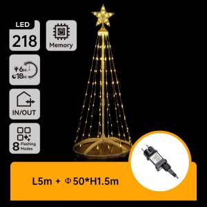 Aigostar Aigostar-LED Външна коледна украса LED/3, 6W/31/230V 2700K 150cm IP44 (AI0503)