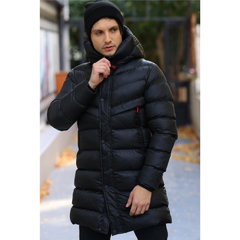 Goccix Мъжко водонепромокаемо и ветроустойчиво дълго яке с качулка - Черно #409087 (409087_Черно)