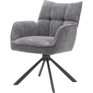 Unique Furniture Сиви тапицирани трапезни столове в комплект 2 бр. Marilla - Unique Furniture (51080003)