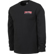 Thrasher Embroidered Outlined LS black