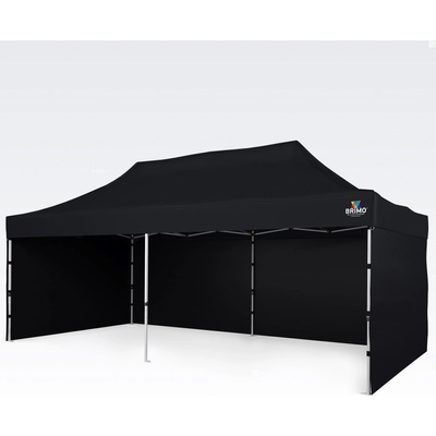 BRIMO Párty stan 3x6m 330g/m² s 3 stenami Čierna