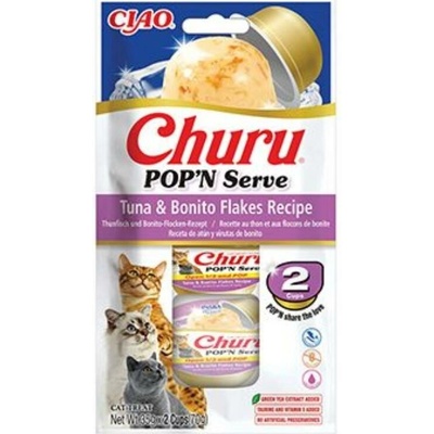 Churu Cat POP'N Serve Tuna&Bonito Flakes Recipe 2 x 35 g