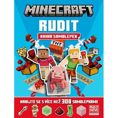 Minecraft Rudit kniha samolepek