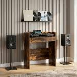 vidaXL DJ маса Опушен дъб 62 x 45 x 102 см Инженерна дървесина (8006760)