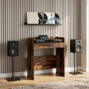 vidaXL DJ маса Опушен дъб 62 x 45 x 102 см Инженерна дървесина (8006760)