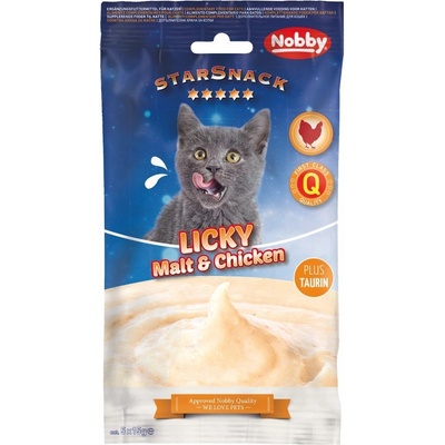Nobby Starsnack Licky Cat Malt with Chicken 5 x 15 g