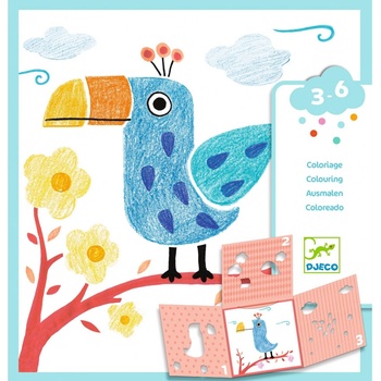Djeco Vyfarbovanie s 3-dielnymi šablónami