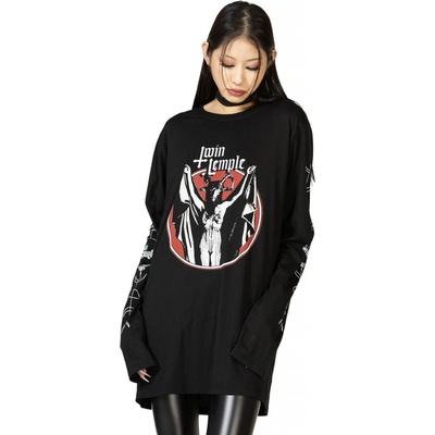 Killstar tričko Twin Temple Baphomette Čierna