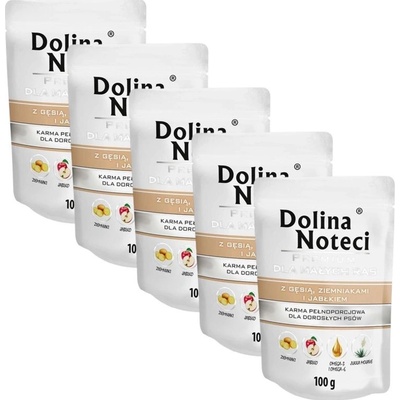 Dolina Noteci Premium Adult Small Breed with Goose Potato and Apple 5 x 100 g