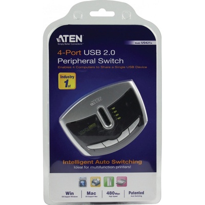 Aten US-421A USB 2.0 switch 4-ports – Sleviste.cz