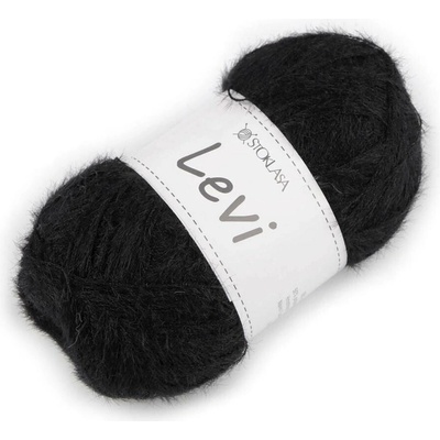 Připlétací a pletací příze Levi 50 g Varianta: 6 černá, Balení: 1 ks 58810/150560/271658