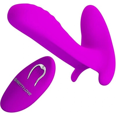 Pretty love massager & vibrator 12 vibrations remote control purple