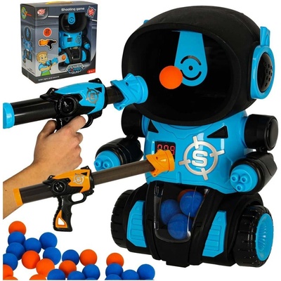 Ikonka Hladný robot cieľ streľba arkádová hra set zbraň + gule