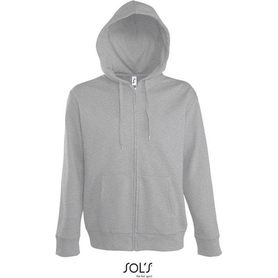 Sol's Seven Men pánska mikina s kapuc. sivá mel.