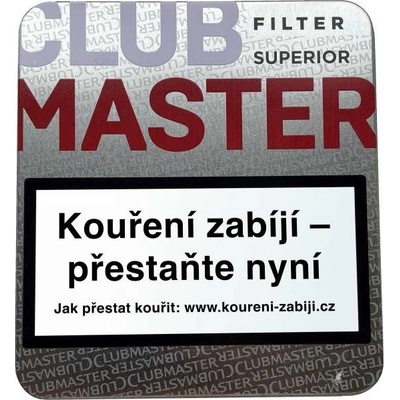 Clubmaster Superior Red Filter Silver 20 ks