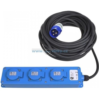 Tanatech Prodlužovací kabel CEE 5m 3x zásuvka Schuko
