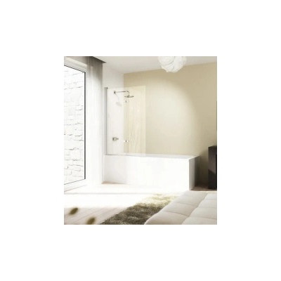 HÜPPE 501 Design dvoudílná vanová zástěna 100x150 cm stříbrná lesklá, čiré sklo