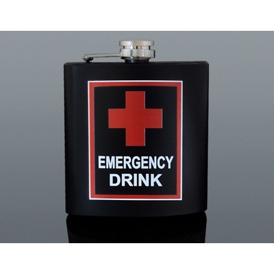 Ploskačka nerez EMERGENCY DRINK 180 ml